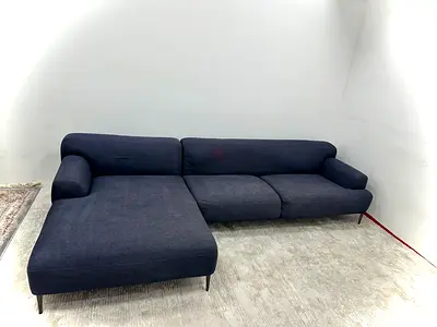 Like new condition the loom collection lshape sofa