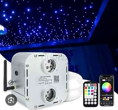 Smart RGB LED Fiber Optic Star Ceiling Light Kit with Remote  App Control