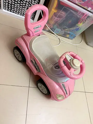Pink Ride-On Push Car for Toddlers — Used