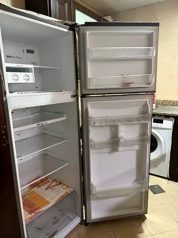 Used double-door LG refrigerator in good working condition