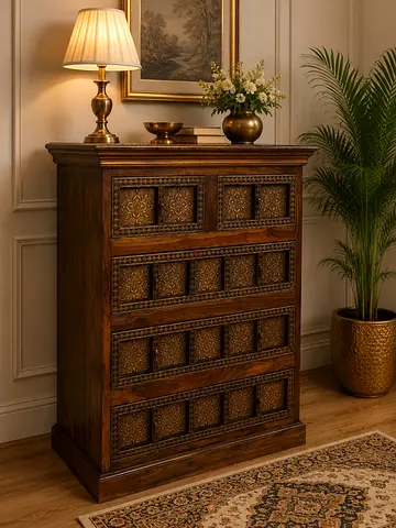 Marina Home Solid Wood Antique Chest Of Drawers