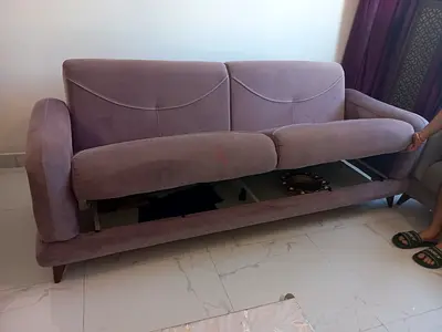 Urgent moving out sale!!  3-seater sofa bed with pull-out storage