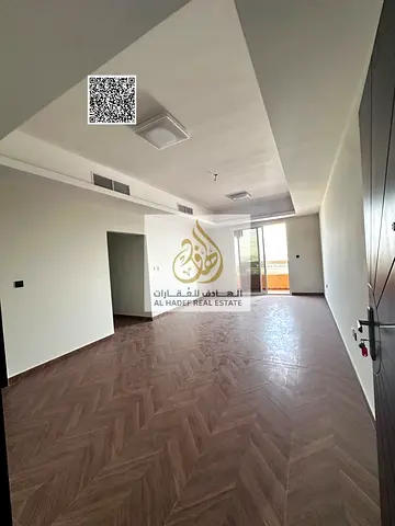 Three-bedroom apartment with a living room, second tenant, annual rent with private parking.