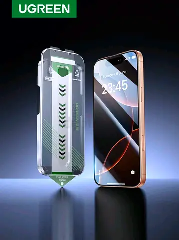 UGREEN Thin Edge Full Screer Ultra-Clear Tempered Film Compatible Witk Phone 16 Pro Pro Max