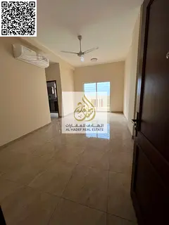Two bedrooms and a living room, first occupancy, Al Jurf 3, near Mohammed Bin Zayed Road, large area