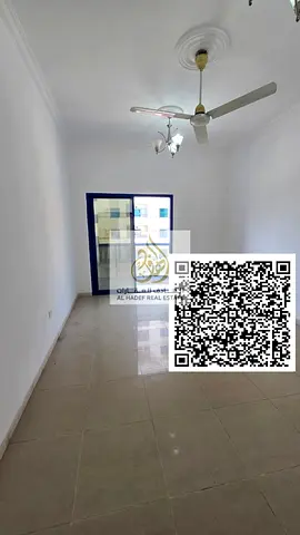 Annual rent in Ajman on Al Ittihad Street – 1BR + separate hall, bathroom, balcony, fully renovated