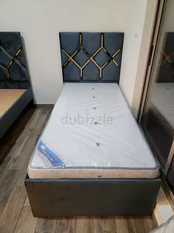 Brand new velvet single bed with medical mattress available.