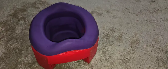 Used Easy-to-Clean Toddler Potty Seat (Purple/Red)