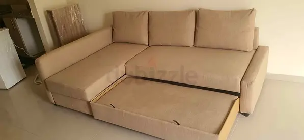 Ikea L shape sofa store cum bed and you can fix