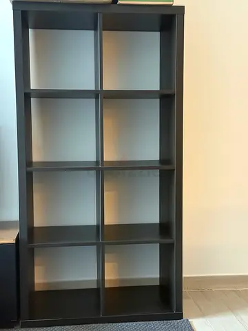 Black 8-Cube Shelf Unit — V Good Condition - IKEA KALLAX