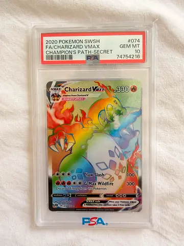 PSA 10 Graded Pokémon FA/CHARIZARD VMAX
CHAMPIONS PATH-SECRET
