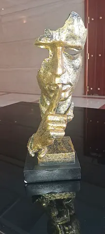 : ThriBartLive 4.7 4.7 out of 5 stars (294) Silence is Golden The-Thinker Statue - Abstract Handcraf