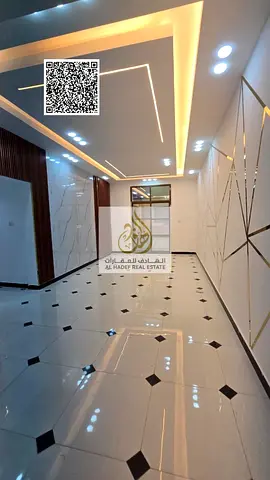 Two-bedroom apartment with a living room, annual rent, excellent finishing.