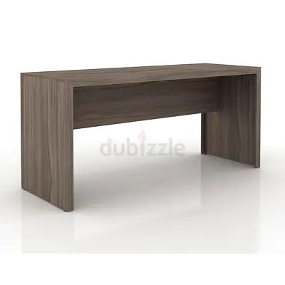 Simple Modern Wooden Study Table / Computer Desk - Grey Oak Finish