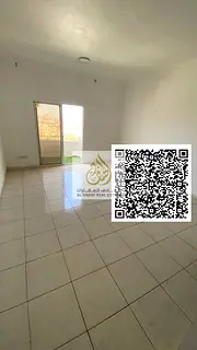 For rent in Al Rashidiya 3, Al Murour Street: a one-bedroom apartment with a living room, bathroom,