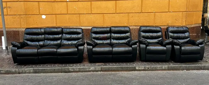 Sofa Recliner Leather 7 Seater