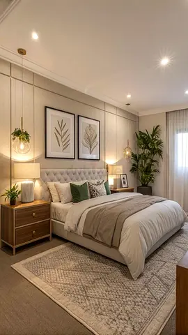 Modern Upholstered Bed Frame with Tufted Headboard