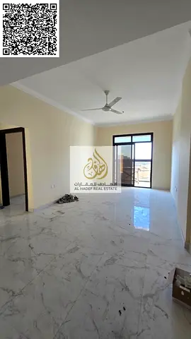 Two-bedroom apartment with a living room for annual rent, first occupancy, with beautiful finishes. For annual rent in Ajman ** Two-bedroom apartmen