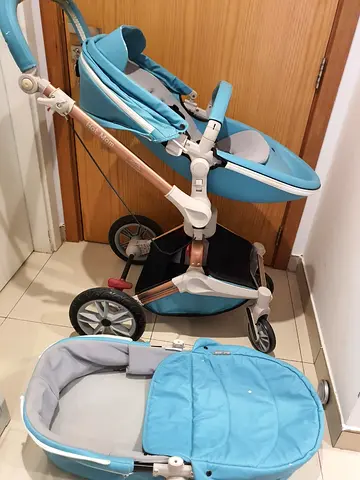 Hot Mom 360 Luxury Baby Stroller / Pram 2-in-1 - Blue