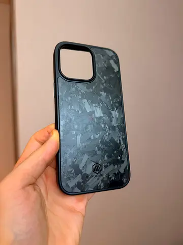 Monocarbon Iphone 16 Pro Max matte/black textured iPhone case (camera bump cutout) - new