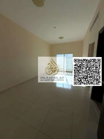Two bedrooms and a living room in Al Jurf 3, behind the Chinese market. Both bedrooms are master suites with three bathrooms and a balcony. Close to M