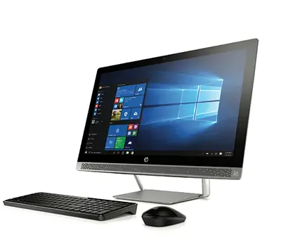 HP All-in-One Desktop Computer - Silver (Monitor  Stand)