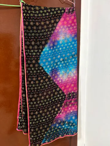 Traditional Printed dupata  with Bandhani Style Patterns