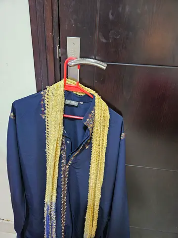 Dark navy traditional womens clothing/ ceremonial cloak in good condition