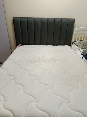 Queen Size Bed and Bedside Drawer for Sale