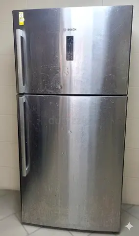 Bosch Stainless Steel Double-Door Refrigerator - Good Working Condition