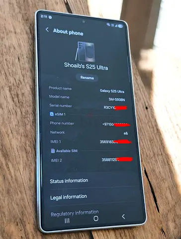 Samsung Galaxy S25 Ultra – Titanium Black (12GB/512GB)