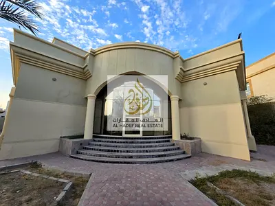 Luxury Villa for Annual Rent in Sharjah Al Rahmaniya 6 Master Bedrooms Large Plot 15,000 Sqft Maid Room Driver Room Annex Majlis Garden 150,000 AED 3