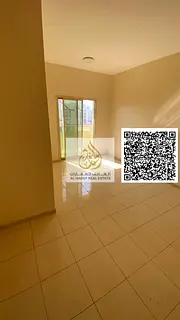 For rent in Al Rashidiya 2, next to Falcon Towers: two bedrooms, a living room, two bathrooms, and a