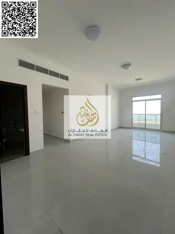 Two bedrooms and a large living room, 3 bathrooms with a storage room, first occupancy in Al Jurf 2