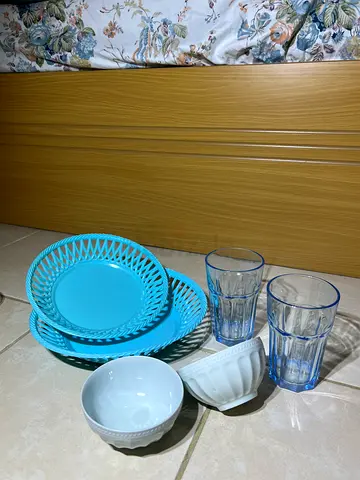 Assorted Kitchenware Set - Bowls, Glasses and Trays