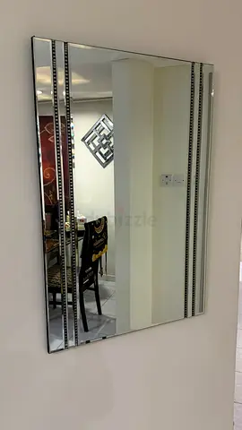 Wall-mounted decorative framed mirror - 24 inches in width and 36 inches Height, in good condition