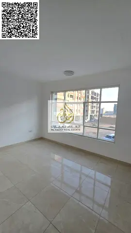 One-bedroom apartment with a living room, two bathrooms, and a balcony. Second tenant in Ajman. For annual rent in Ajman. **Separate one-bedroom apa