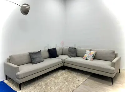 Perfect condition west elm corner sofa