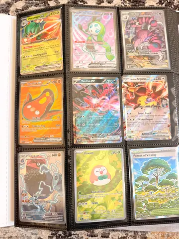 Collection of Pokémon cards EX/Full-Art Trading Cards - mint  sleeved ascended heroes