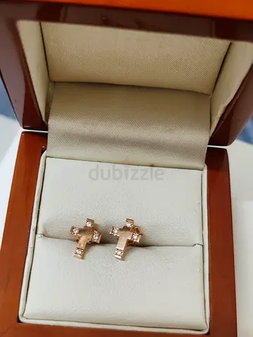 Earrings pure yellow gold 18 k
