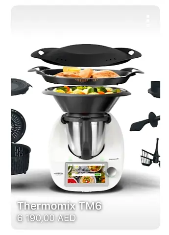 Thermomix TM6 with touch screen- multifunctional kitchen food processor, cooking 1000+ foods.