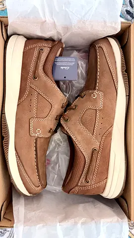 Clarks brown leather shoes