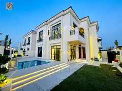Classic corner villa with a swimming pool, conveniently located near amenities, luxurious finishing,