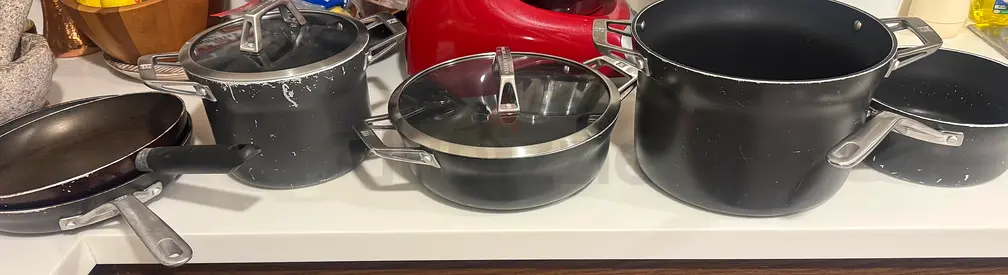 Set of pots and pans