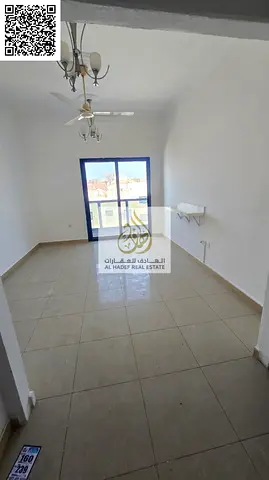 🏡 شقة غرفة وصالة مع حمامين وبلكون بمساحة واسعة جداً للإيجار في النعيمية 1 على شارع الاتحاد مباشرة موقع مميز قريب أسواق الإمارات وداي تو داي وغاليريا