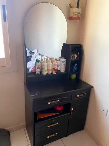 Dressing Table / Vanity with Mirror and Storage - Good Condition