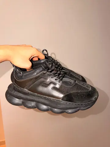 Used Versace  chunky black sneakers - size 45, good condition