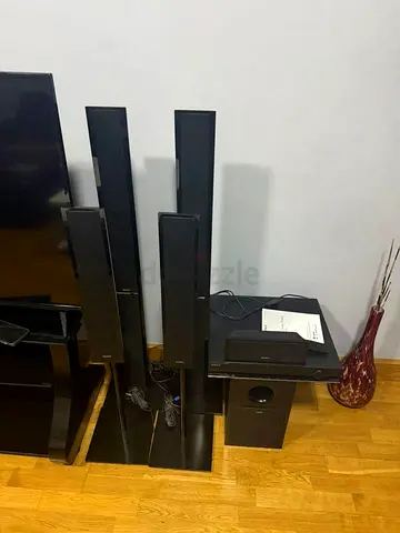 Sony 5.1 Home Theater System with Subwoofer and Tall Speakers - Good Condition