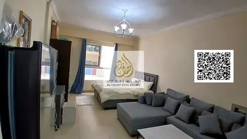 **Brand New Furnished Studio for Monthly Rent in Ajman – Al Yasmeen Towers | Directly Opposite Ajman City Centre** A great opportunity to rent a bran