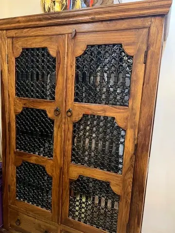 Solid Wood Wardrobe- Cupboard